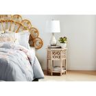 Alternate image 1 for Global Caravan&trade; Khilana Carved Wooden Tea Table in White Wash