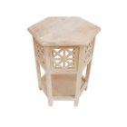 Alternate image 0 for Global Caravan&trade; Khilana Carved Wooden Tea Table in White Wash