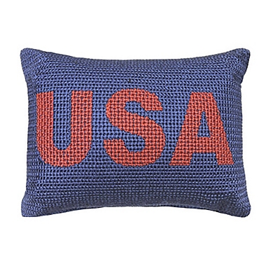 Bee &amp; Willow&trade; USA Oblong Throw Pillow in Red/Blue. View a larger version of this product image.