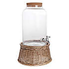 Alternate image 1 for Bee &amp; Willow&trade; Wicker Beverage Dispenser Stand in Grey