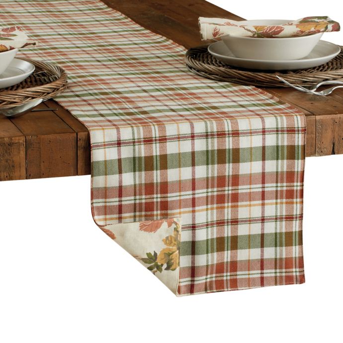 Bee Willow Home Harvest Plaid Table Runner Bed Bath Beyond