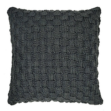 Bee &amp; Willow&trade; Knit Square Throw Pillow in Blue Basket. View a larger version of this product image.