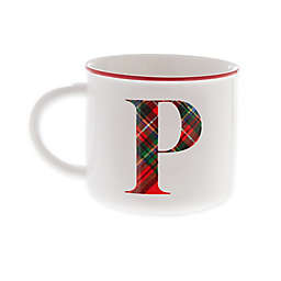 Bee &amp; Willow&trade; Home Plaid Monogram Letter &quot;P&quot; Mug