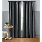 Alternate image 1 for Bee &amp; Willow&trade; Textured Weave 108-Inch Curtain Panel in Gargoyle (Single)