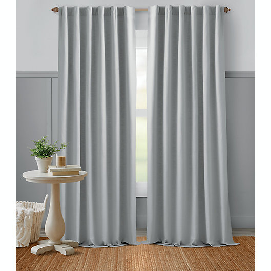 Alternate image 1 for Bee & Willow™ Textured Weave Rod Pocket Room Darkening Window Curtain Panel (Single)