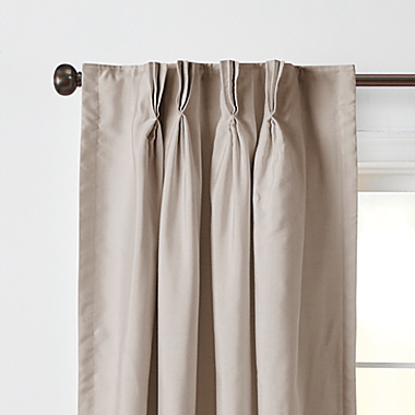 Wamsutta&reg; Vintage Manteux 95-Inch Pinch Pleat Window Curtain Panel in Grey (Single). View a larger version of this product image.