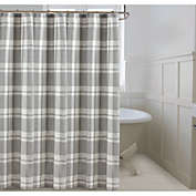 Bee &amp; Wllow&trade; Home Quarry Plaid 72-Inch x 72-Inch Hookless Shower Curtain in Grey