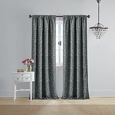 Wamsutta&reg; Vintage Michelet 84-Inch Room Darkening Curtain Panel in Grey (Single). View a larger version of this product image.