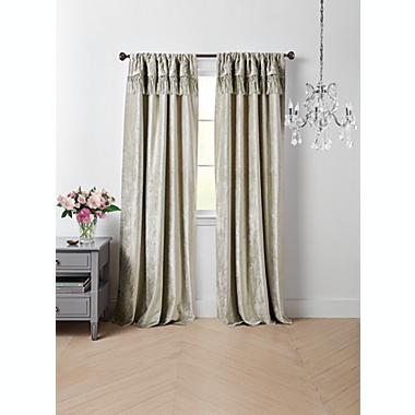 Wamsutta&reg; Vintage Lepuy 95-Inch Light Filtering Curtain Panel in Silver (Single). View a larger version of this product image.