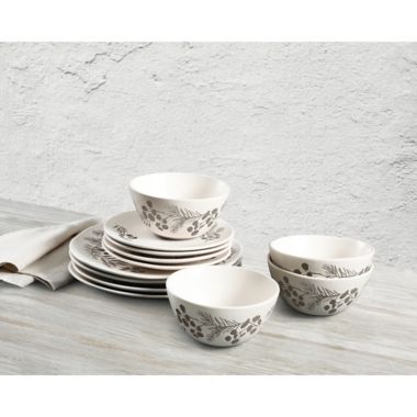 Bee &amp; Willow&trade; Prescott 12-Piece Dinnerware Set in White. View a larger version of this product image.