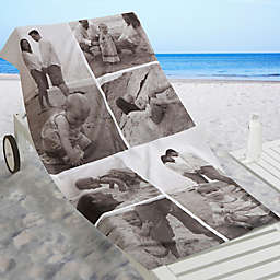 Photo Collage 6-Photo Personalized Beach Towel