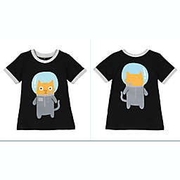 Doodle Pants® Space Cat Shirt in Black