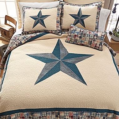 Donna Sharp&reg; Austin Star King Quilt in Beige. View a larger version of this product image.