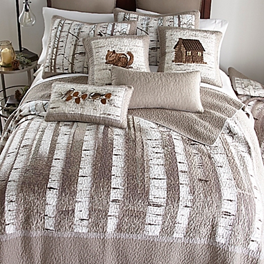 Donna Sharp&reg; Birch Forest Standard Pillow Sham in White. View a larger version of this product image.