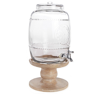 Bee &amp; Willow&trade; Mango Wood Drink Dispenser Base in White Wash. View a larger version of this product image.