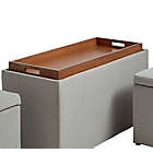Alternate image 4 for Storage Bench with Tray and 2 Ottomans in Greige