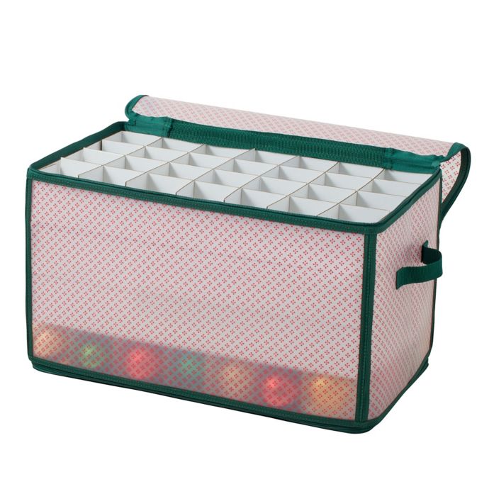 Winter Wonderland Ornament Storage Chest in Red/Green Bed Bath and