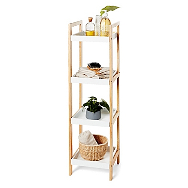 SALT&trade; Space Saver Floor Tower in White. View a larger version of this product image.