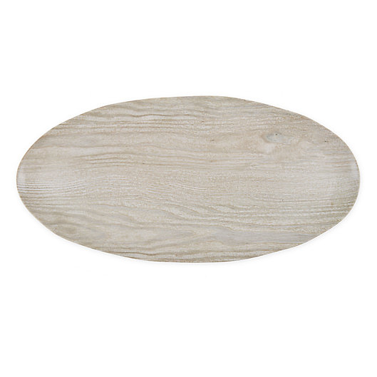 Alternate image 1 for Bee & Willow™ Home 17.4-Inch Faux Wood Melamine Serving Tray