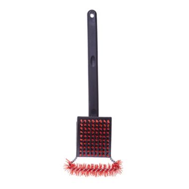 Just Grillin' Triple Action Dual Nylon Bristle Brush. View a larger version of this product image.