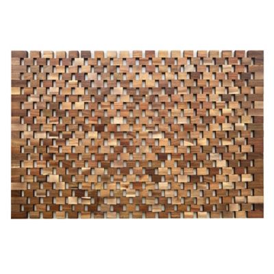 Haven&trade; 20" x 32" Acacia Wood Tub Mat