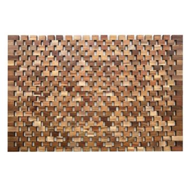 Haven&trade; 20" x 32" Acacia Wood Tub Mat. View a larger version of this product image.