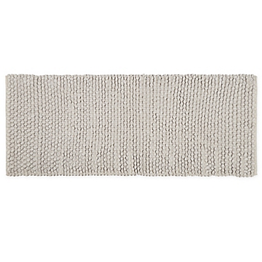 Haven&trade; Pebble 24&quot; x 60&quot; Bath Rug in Harbor Mist Grey. View a larger version of this product image.