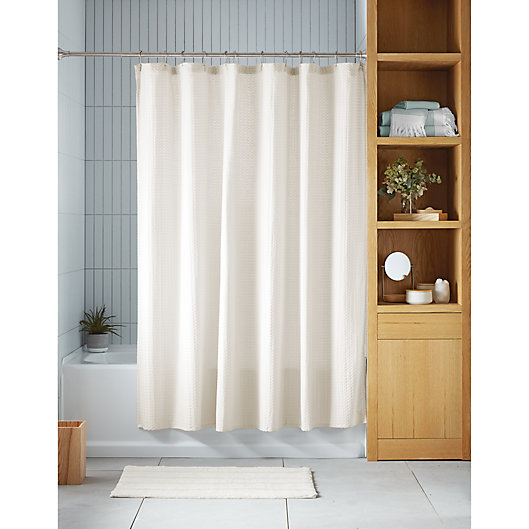 Haven Waffle Shower Curtain Bed, 81 Inch Shower Curtain Rod