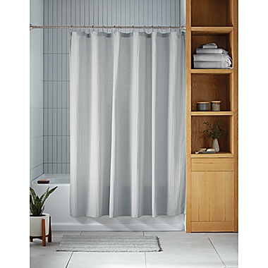 Haven&trade; 72-Inch x 98-Inch Waffle Shower Curtain in Harbor Mist. View a larger version of this product image.
