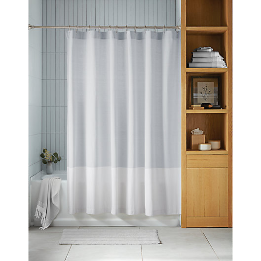 Haven Colorblock Shower Curtain Bed, Single Stall Shower Curtain 36 X 72 Cm