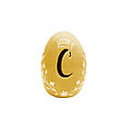 Alternate image 2 for LED Monogram Ceramic Easter Egg in Yellow