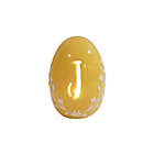 Alternate image 6 for LED Monogram Ceramic Easter Egg in Yellow