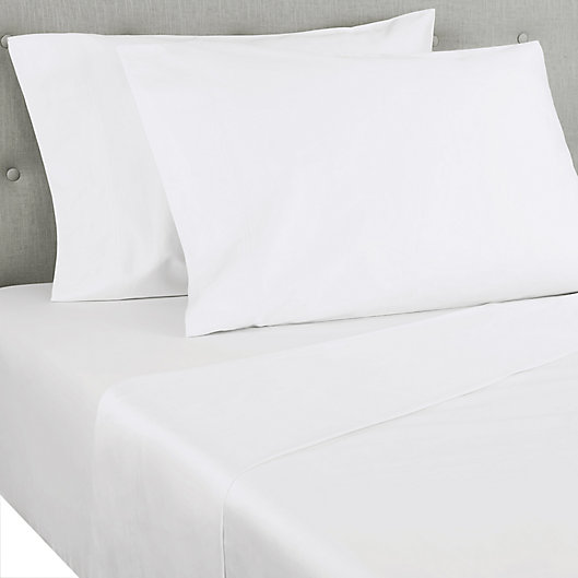 Cream King Size Egyptian Cotton Flat Sheet 400 Thread Count Percale 