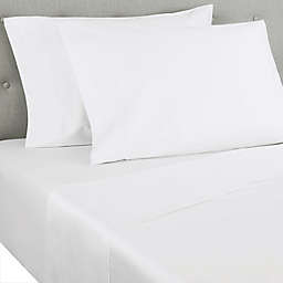 Nestwell™ Cotton Percale 400-Thread-Count Twin Flat Sheet in Bright White