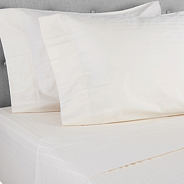 Nestwell&trade; Pima Cotton 500-Thread-Count Standard/Queen Pillowcases in Birch Stripe (Set of 2). View a larger version of this product image.