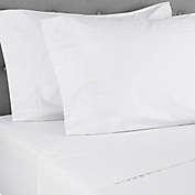 Nestwell&trade; Pima Cotton Sateen 500-Thread-Count King Pillowcases in White Stripe (Set of 2)