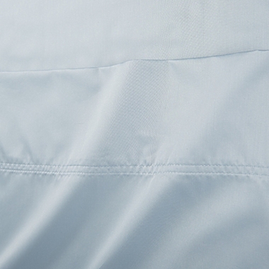 Nestwell&trade; Washed Cotton Percale 180-Thread-Count Queen Sheet Set in Blue Fog. View a larger version of this product image.