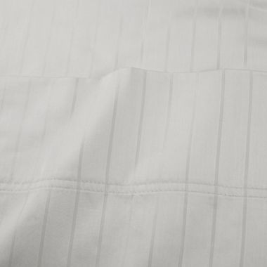 Nestwell&trade; Pima Cotton 500-Thread-Count Full Sheet Set in Birch Stripe. View a larger version of this product image.
