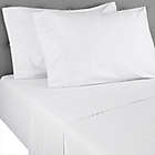 Alternate image 0 for Nestwell&trade; Pima Cotton 500-Thread-Count Queen Sheet Set in White Stripe