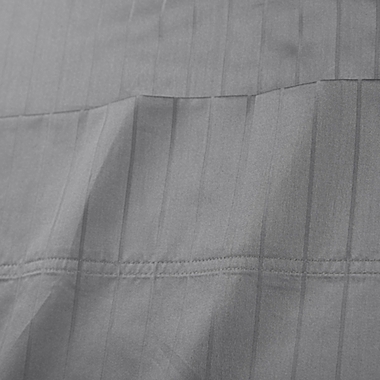 Nestwell&trade; Pima Cotton 500-Thread-Count Queen Sheet Set in Sharkskin Stripe. View a larger version of this product image.