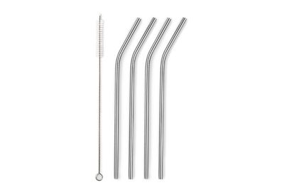 Our Table&trade; 5-Piece Stainless Steel Straw and Straw Brush Set