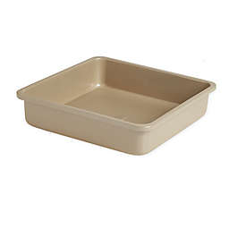 Our Table™ 9-Inch Square Textured Cake Pan in Beige