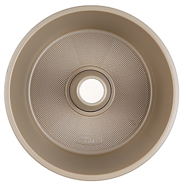 Our Table&trade; 10-Inch Textured Fluted Tube Cake Pan in Beige. View a larger version of this product image.