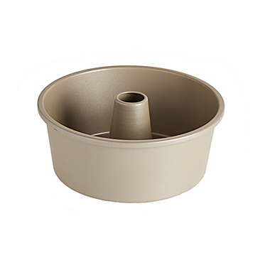 Our Table&trade; 10-Inch Textured Fluted Tube Cake Pan in Beige. View a larger version of this product image.