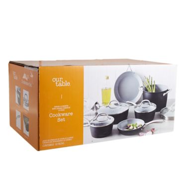 Our Table&trade; Forged Aluminum Ceramic Nonstick 10-Piece Cookware Set. View a larger version of this product image.