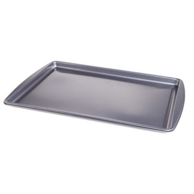 2 each  2/3 size jelly roll pan cookie sheet  21" X15"-alumumin 