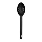 Simply Essential&trade; Nylon Slotted Spoon in Black