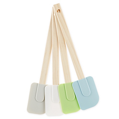 Simply Essential&trade; 4-Piece Silicone Spatulas Set in Multi. View a larger version of this product image.