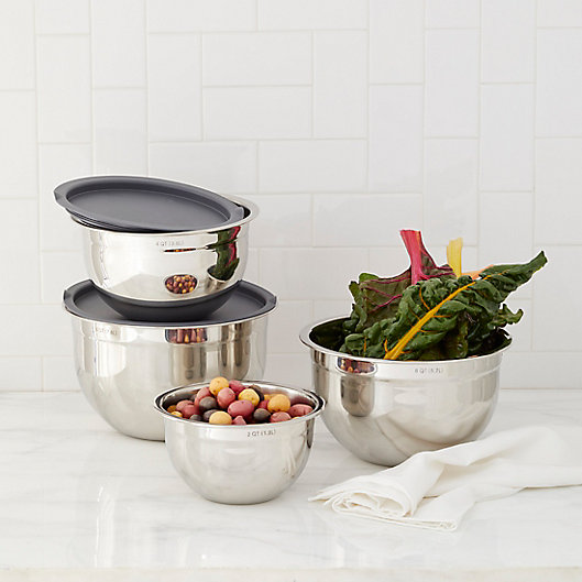 8-Pc Our Table Stainless Steel Bowl Set on sale for $29.99