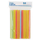Alternate image 1 for Simply Essential&trade; 50-Count Extra Wide Plastic Straws